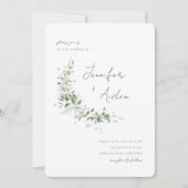 Greenery Vines Invitation Kaart (Voorkant)
