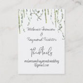 Greenery Vines Online RSVP & Details Mighty Busine Visitekaartje (Achterkant)