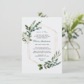 Greenery Vrijgezellenfeest Annuleringsaankondiging Kaart (Staand voorkant)
