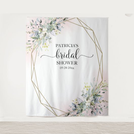 Greenery Vrijgezellenfeest Backdrop Foto Prop Wandkleed (Voorkant)