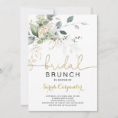 Greenery Vrijgezellenfeest Brunch, uitnodiging (Voorkant)