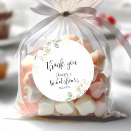 Greenery Vrijgezellenfeest Classic Round Sticker