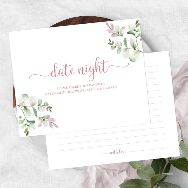 Greenery Vrijgezellenfeest Date Night Jar Cards (Creator heeft geüpload)