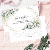 Greenery Vrijgezellenfeest Date Night Jar Cards Informatiekaartje