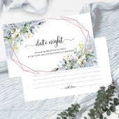 Greenery Vrijgezellenfeest Date Night Jar Cards Informatiekaartje