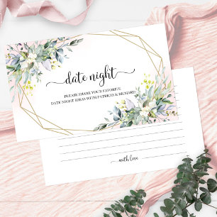 Greenery Vrijgezellenfeest Date Night Jar Cards Informatiekaartje