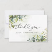 Greenery Vrijgezellenfeest Flat Dank u kaart (Voorkant)
