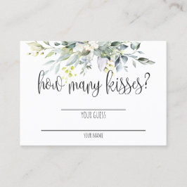 Greenery Vrijgezellenfeest Game Kaart Plaatskaartje