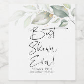 Greenery Vrijgezellenfeest Hostess Dank je cadeau Wijn Etiket (Enkel label)