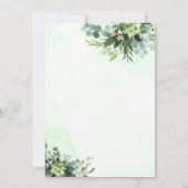 Greenery Vrijgezellenfeest Kaart (Achterkant)
