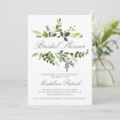 Greenery Vrijgezellenfeest Kaart (Staand voorkant)