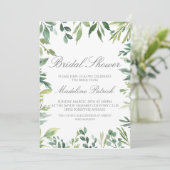 Greenery Vrijgezellenfeest Kaart (Staand voorkant)