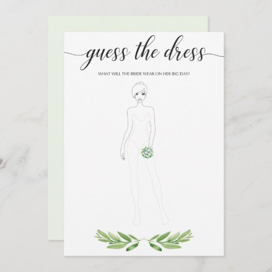 Greenery Vrijgezellenfeest raadt de bruiloft af (Voorkant / Achterkant)