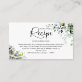 Greenery Vrijgezellenfeest Recept Aanvraag Invoege Informatiekaartje (Voorkant)