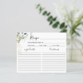 Greenery Vrijgezellenfeest Recipe Kaart (Staand voorkant)