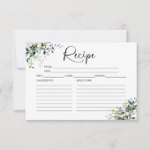 Greenery Vrijgezellenfeest Recipe Kaart (Voorkant)