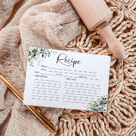 Greenery Vrijgezellenfeest Recipe Kaart