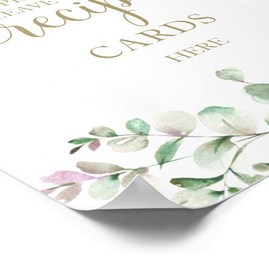 Greenery Vrijgezellenfeest Recipe Kaarten Sign Poster (Hoek)