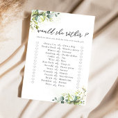 Greenery Vrijgezellenfeest spel