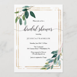 Greenery Vrijgezellenfeest Uitnodigen Programmakaart