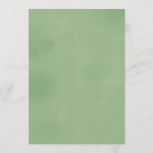 Greenery Vrijgezellenfeest Uitnodigen Programmakaart (Achterkant)