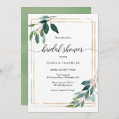 Greenery Vrijgezellenfeest Uitnodigen Programmakaart (Voorkant / Achterkant)