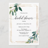 Greenery Vrijgezellenfeest Uitnodigen Programmakaart (Voorkant)