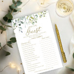 Greenery Vrijgezellenfeest vindt de game-brochure Flyer<br><div class="desc">Dit prachtige groene spel zal een extra niveau van plezier toe te voegen aan uw vrijgezellenfeest. Bijpassende items, zoals gepersonaliseerde papieren borden, zijn ook beschikbaar. Als u extra items nodig heeft of speciale verzoeken hebt, aarzel dan niet om contact met mij op te nemen via chat. LET OP: Voor hulp...</div>