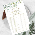 Greenery Vrijgezellenfeest vindt de game-brochure Flyer<br><div class="desc">Dit prachtige groene spel zal een extra niveau van plezier toe te voegen aan uw vrijgezellenfeest. Bijpassende items, zoals gepersonaliseerde papieren borden, zijn ook beschikbaar. Als u extra items nodig heeft of speciale verzoeken hebt, aarzel dan niet om contact met mij op te nemen via chat. LET OP: Voor hulp...</div>