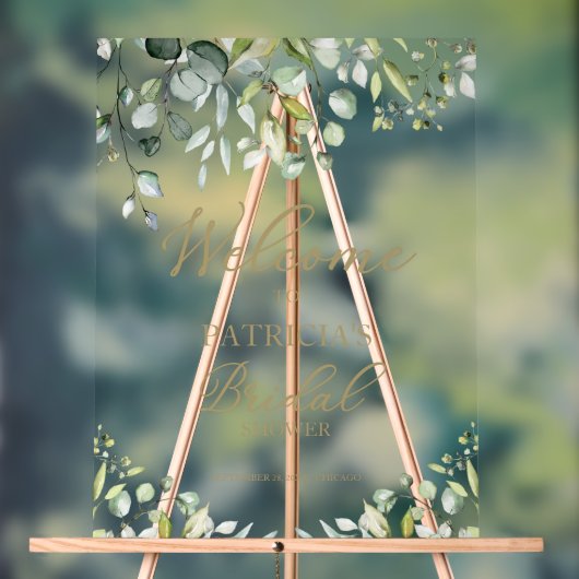 Greenery Vrijgezellenfeest Welkomstbord Acryl Bord (Neutraal)