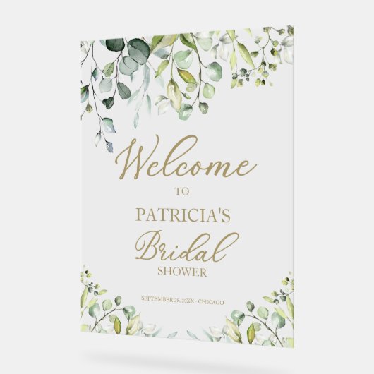 Greenery Vrijgezellenfeest Welkomstbord Acryl Bord (Hoek)