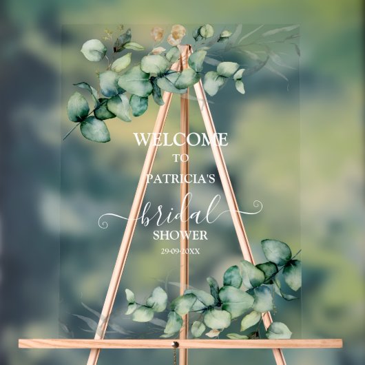 Greenery Vrijgezellenfeest Welkomstbord Acryl Bord (Neutraal)