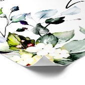 Greenery Vrijgezellenfeest Wijn Raffle Spel Sign Poster (Hoek)