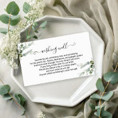 Greenery Vrijgezellenfeest Wishing Well Insert Informatiekaartje