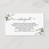 Greenery Vrijgezellenfeest Wishing Well Insert Informatiekaartje (Voorkant)