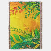 Greenery Warm Glow Art Deken (Voorkant Verticaal)