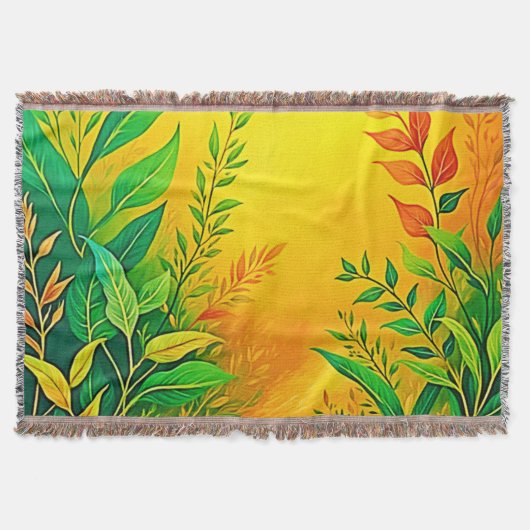 Greenery Warm Glow Art Deken (Voorkant)