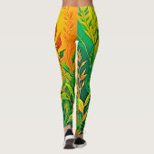Greenery Warm Glow Art Leggings (Achterkant)