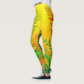 Greenery Warm Glow Art Leggings (Links)