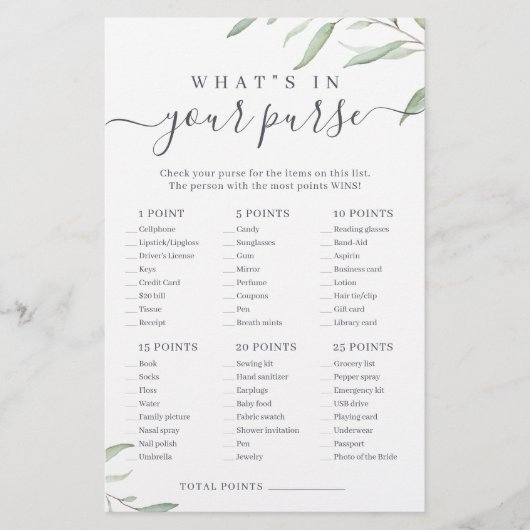 Greenery wat er in je paarse vrijgezellenfeest gam (Voorkant)