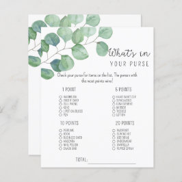 Greenery - Wat in je handtas baby shower