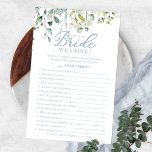 Greenery wat is de bridale troep? flyer<br><div class="desc">Greenery Wat is de bridale flyer van het spel met de bride?</div>