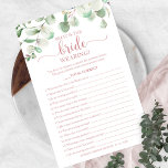 Greenery wat is de bridale troep? flyer<br><div class="desc">Greenery Wat is de bridale flyer van het spel met de bride?</div>