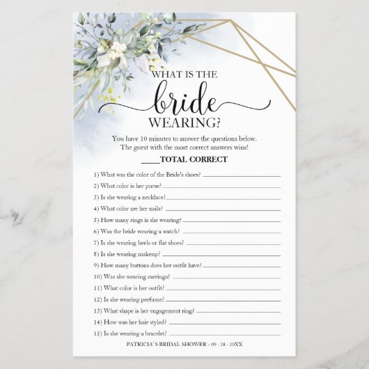 Greenery wat is de bridale troep? flyer (Voorkant)