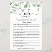 Greenery Wat is de bridale van het spel? Flyer (Voorkant)