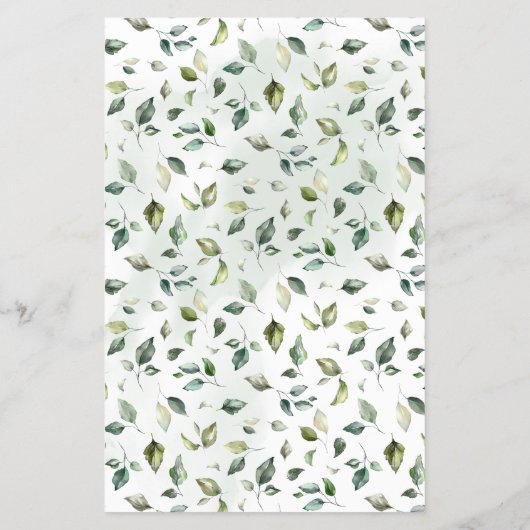 Greenery Wat is er in uw Purse Baby shower Kaart (Achterkant)