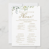 Greenery Wat staat er op je telefoon spel Kaart (Voorkant)