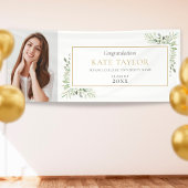 Greenery Waterverf Afstuderen Fotocongressen Spandoek