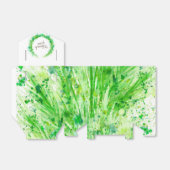 Greenery waterverf art bedankt cadeaudoos bedankdoosjes (Uitgevouwen)