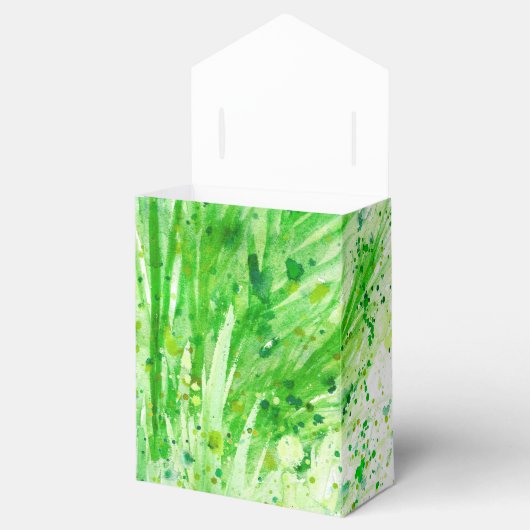 Greenery waterverf art bedankt cadeaudoos bedankdoosjes (Geopend)